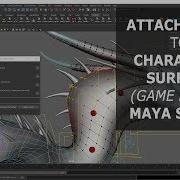 Auto Attach Prop To Character Surface Maya Script Python