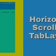 Horizontally Scrollable TabLayout In Sketchware