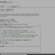 String 2 MixString Java Tutorial Codingbat Com