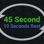 45 Second Interval Timer With 10 Seconds Rest