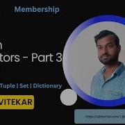 Operators In Python Part 3 Membership Python Tutorial 13