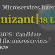 Интервью по Cognizant Microservices
