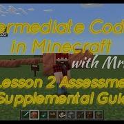 Intermediate Coding In Minecraft Lesson 2 Variables Assessment Challenge Supplemental Minecraft