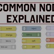 Node Red Tutorial Common Nodes Explained Chapters In The Timestamps Nodered