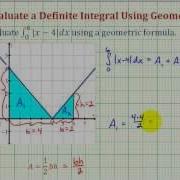 Ex Definite Integration Of An Absolute Value Function Using Geometric Formula