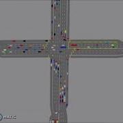 Simulation Of 8x8 Traffic Intersection