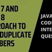 Find Duplicate Numbers Using Java7 And Java8