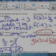 Unit 3 Function Notation
