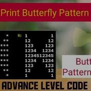 Butterfly Pattern In Java Advance Level How To Print Butterfly Pattern Pattern Programs In Java