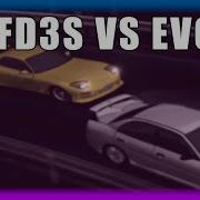Initial D FD3S VS EVO IV