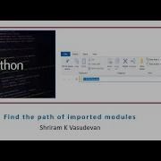 How To Find Path Of The Imported Modules In Python