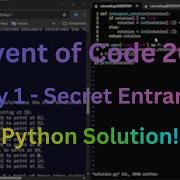 Advent Of Code 2025 Day 1 Secret Entrance Full Python Walkthrough Solution