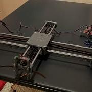 First Testing Of XY Drawbot From Thingiverse