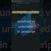 Interview Question Undefined Vs Undeclared In JavaScript Interview Shorts Jsbyjs