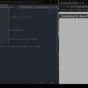 Area Of Triangle Using Javascript