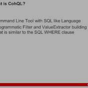 Coherence Introducing The Coherence Query Language CohQL