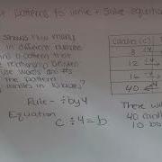 4 9 Use Patterns To Write Solve Equations