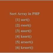 SOLVED Sort Array In PHP