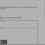 CodingBat Java String 1 AtFirst