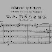 Mozart String Quartet No 5 In F Major K 158 Score
