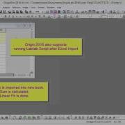 Excel Imports In Origin 2016 VT 2545