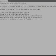 Using Class Variable In PHP Object Oriented Programming
