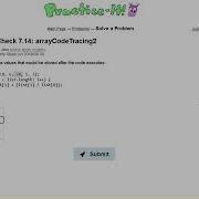Java Practice It Self Check 7 14 ArrayCodeTracing2 Arrays Syntax Array Basics
