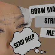 Step By Step Brow Mapping For Ombre Powder Brows Using String Method How To Get Even Brows
