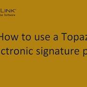Installing And Using A Topaz Electronic Signature Pad CrossLink Professional Tax Software