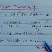 Python Sets Learn Coding