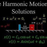 Simple Harmonic Motion Solutions To ODE Physics