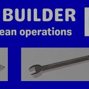 логические операции в 3D Builder