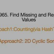 Find Missing And Repeated Values Leetcode 2965