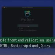 Simple Front End Login Validation Using HTML Bootstrap And JQuery