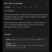 LEETCODE MEDIUM Hand Of Straights HEAP