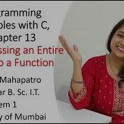 34 Chapter 13 Let Us C Passing An Entire Array To A Function Programming Principles With C