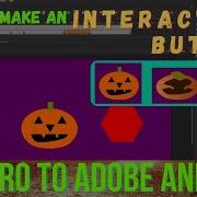 Buttons 7 Intro To Adobe Animate Jack O Lantern Transforms Into Pie