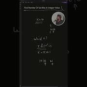 Find Number Of Set Bits In Integer