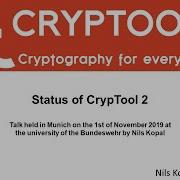 Status Of CrypTool 2 Talk Held By Nils Kopal During The CrypTool 20 Years Meeting