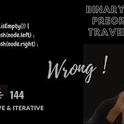 LeetCode 144 Binary Tree Preorder Traversal Iterative Recursive Solutions Explained