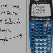 Hyperbolic Trig On TI 84 Graphing Calculator