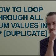 How To Loop Through All Enum Values In C