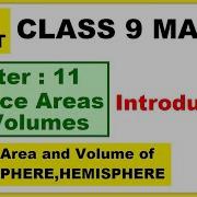 Class 9 Maths Chapter 11 Introduction Surface Areas And Volumes New NCERT Ranveer Maths 9