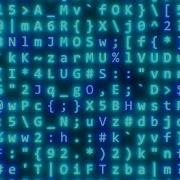 Abstract Blue Glowing Moving Computer Hacker Code Ciphertext Concept 4K Motion Background For Edits