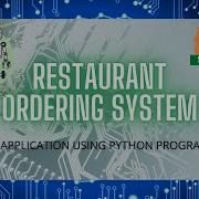 Restaurant Ordering System Using Python