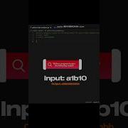 Input A1b10 To Get Abbbbbbbbbb In Python Shorts
