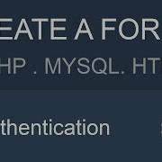 MYSQL PHP HTML Forum Tutorial Part 4