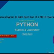 Python Program To Print Each Line Of A File In Reverse Order JNTUK R23 CSE Lab EXP19