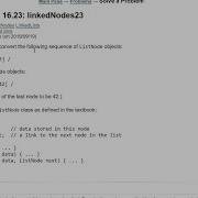 Java Practice It 16 23 LinkedNodes23 ListNodes LinkedLists