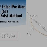 Regula Falsi Method Part 2 Method Of False Position Complete Working Rule With Example